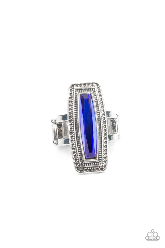 Luminary Luster Blue UV Shimmer Ring Paparazzi Accessories Get Free Shipping. #P4ST-BLXX-011XX.