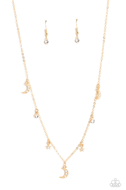 Lunar Lagoon Gold Necklace Paparazzi $8 Jewelry. #P2DA-GDXX-287XX. Get Free Shipping