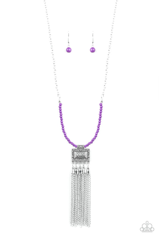 Paparazzi Necklace ~ Mayan Masquerade - Purple