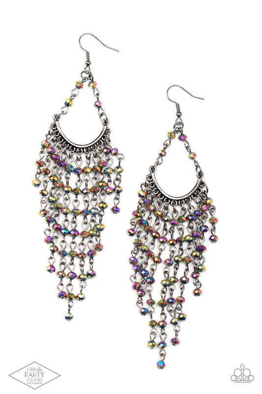 Paparazzi Metro Confetti Multi Oil Spill Earring. Get Free Shipping! #P5ST-MTXX-037XX