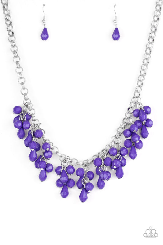 Modern Macarena - Purple Necklace with clusters of teardrop beads $5 Jewelry