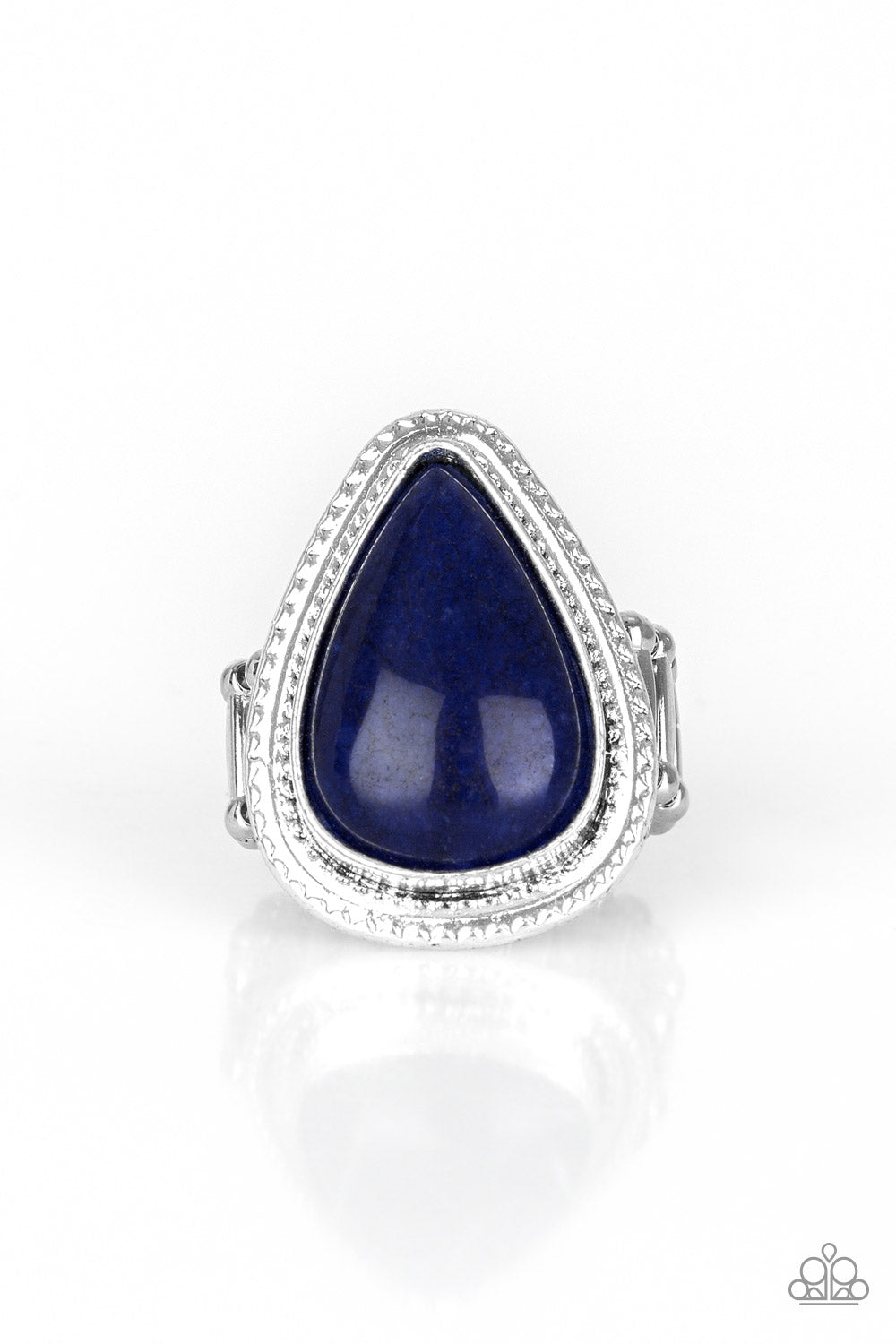 Paparazzi Mojave Mist Blue Ring. Subscribe & Save. Blue teardrop ring. #P4SE-BLXX-179XX