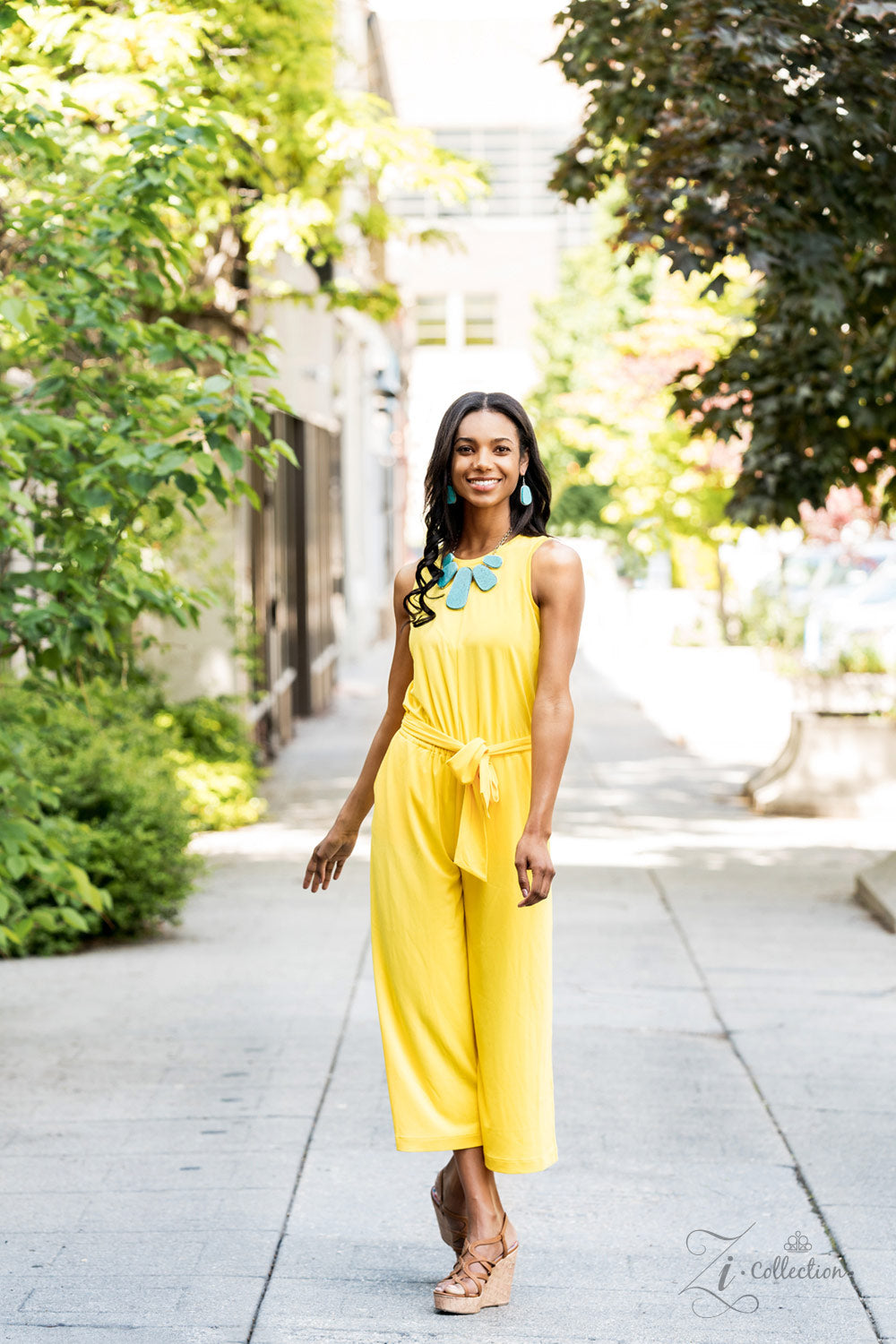 Vintage Zi Monumental Blue Zi Necklace Paparazzi Accessories 2019 Collection