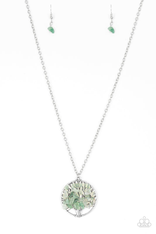 Naturally Nirvana Green Necklace Paparazzi Accessories $5 Jewelry. #P2SE-GRXX-144XX. Free Shipping!