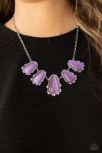 Load image into Gallery viewer, Paparazzi Necklace ~ Newport Princess - Purple Cat&#39;s Eye Stone Necklace
