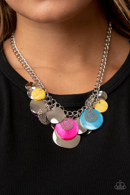 Oceanic Opera MultiColored Shell Like Disc Short Necklace Paparazzi Accessories. Get Free Shipping. 