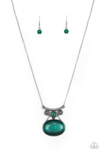 Load image into Gallery viewer, One DAYDREAM At A Time Green Cat&#39;s Eye Stone Necklace Paparazzi Accessories. Subscribe &amp; Save!
