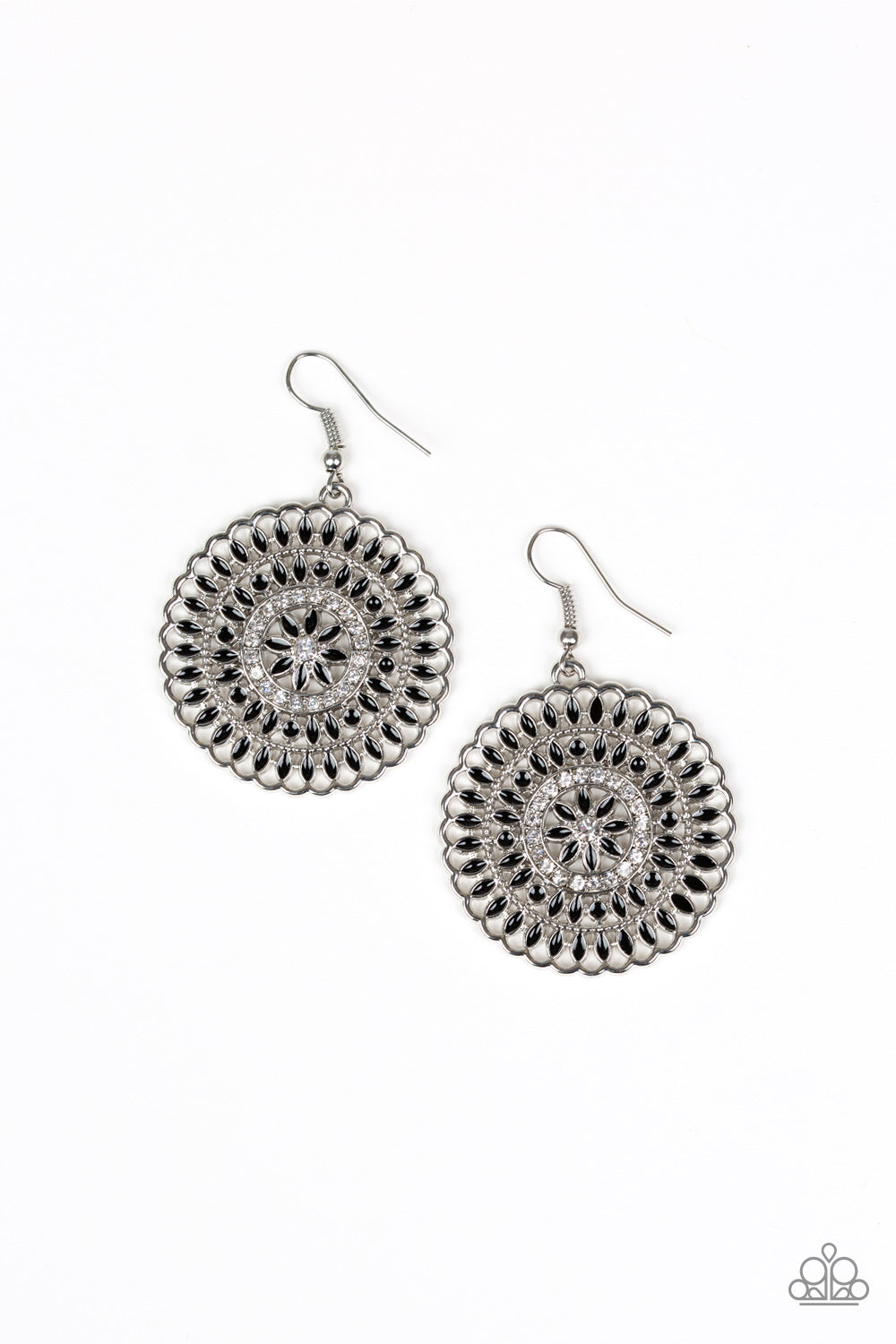 Paparazzi PINWHEEL and Deal Black Earring. $5 Jewelry. #P5WH-BKXX-172XX. Subscribe & Save.