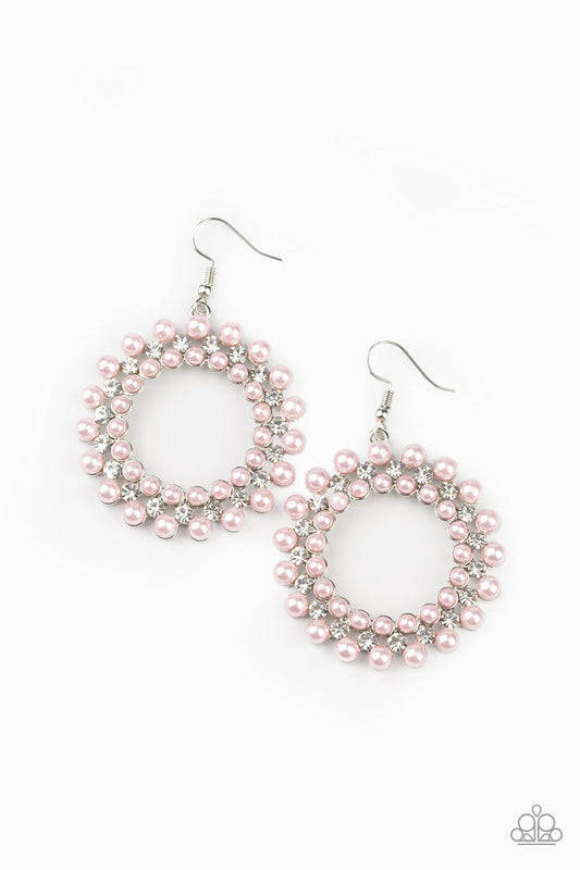 Paparazzi Pearly Poise Pink Earrings. Subscribe & Save. #P5RE-PKXX-200XX. Hoop Like Earring