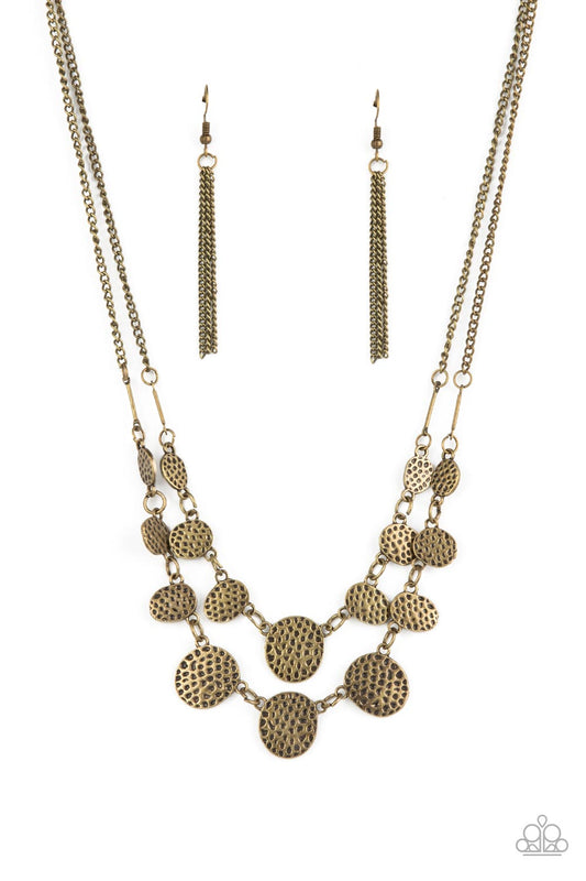 Pebble Me Pretty Brass Necklace Paparazzi Accessories. Subscribe & Save. #P2SE-BRXX-123XX. Free Ship