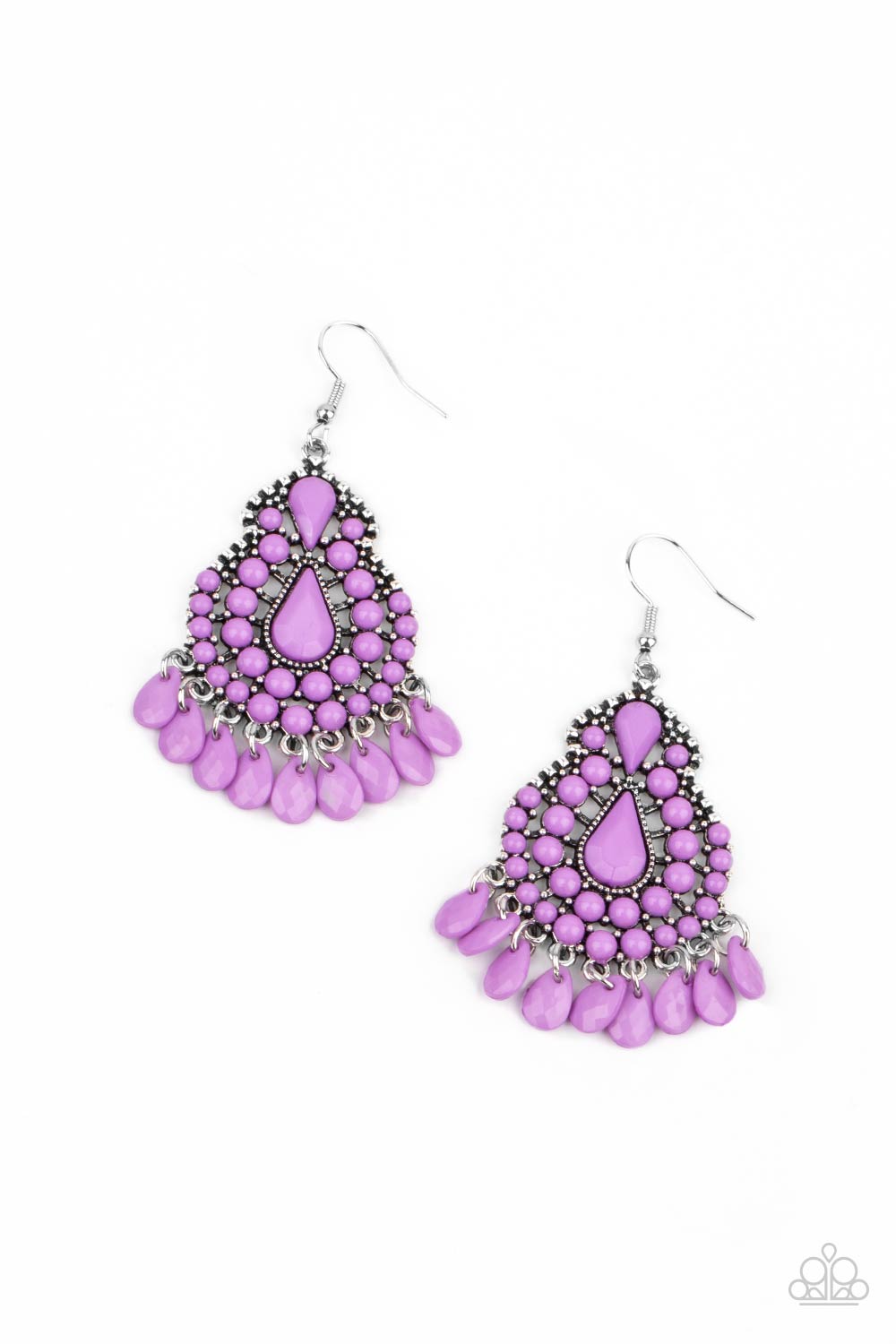 Persian Posh Earrings with Amethyst Orchid Beads. Subscribe & Save. #P5WH-PRXX-235XX. Affordable $8