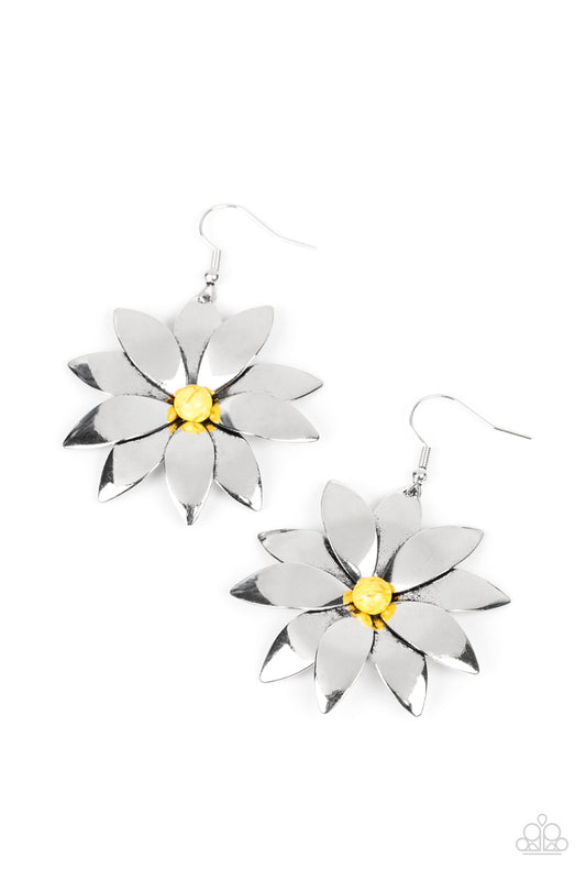 Paparazzi Pinwheel Prairies Yellow Earring. #P5SE-YWXX-168XX. $8 Floral Earring. Get Free Shipping