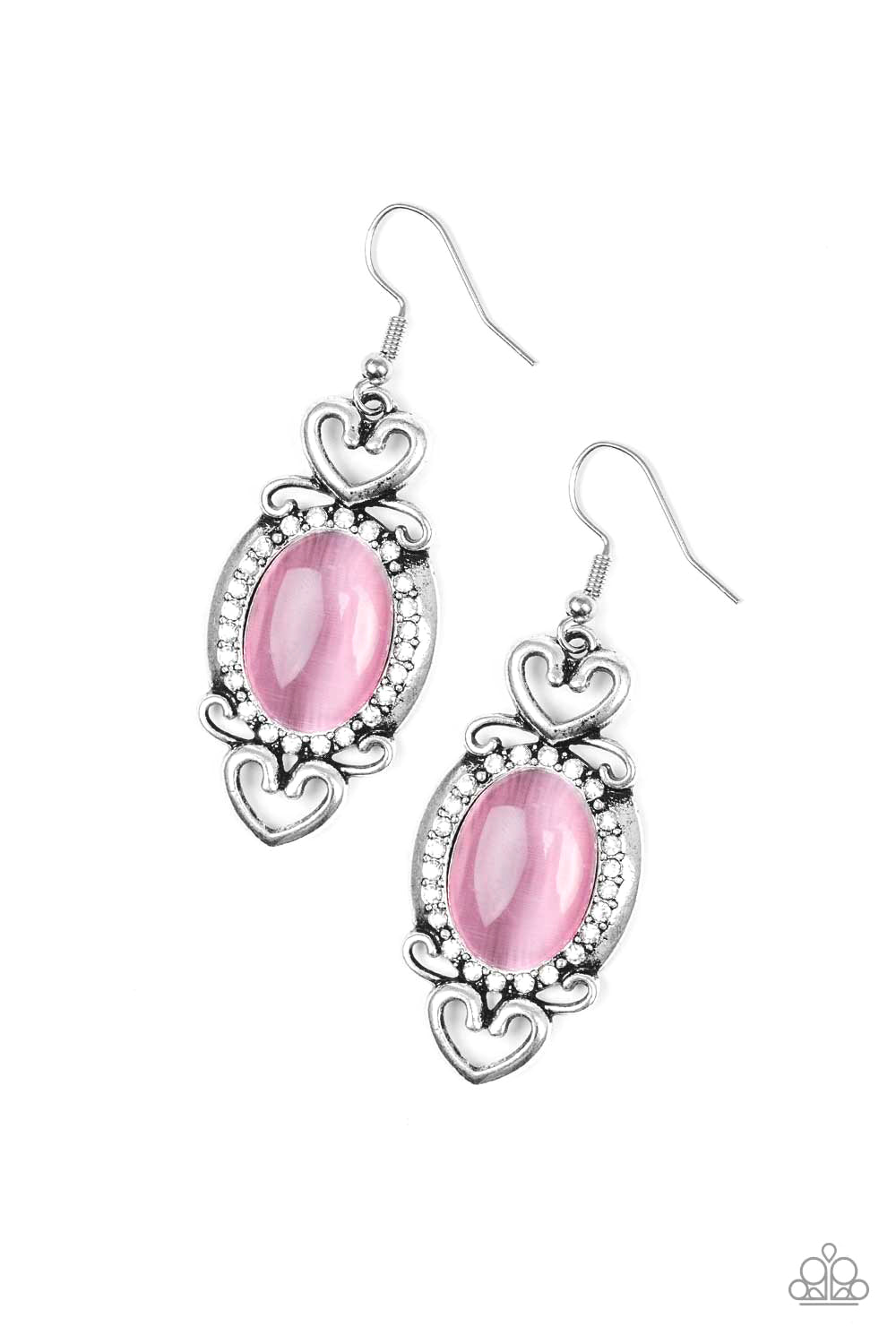 Port Royal Princess - Pink Earring Paparazzi Accessories