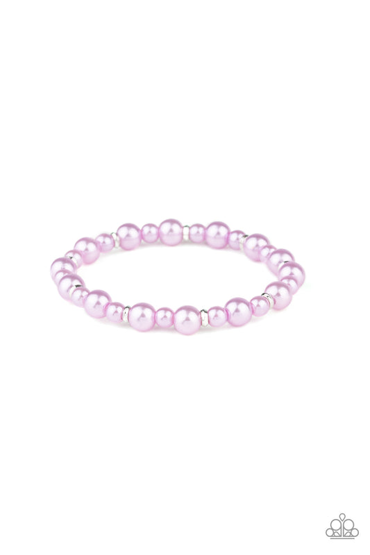 Paparazzi Powder and Pearls Purple Bracelet. Subscribe & Save. #P9RE-PRXX-133SL. Stretchy bracelet