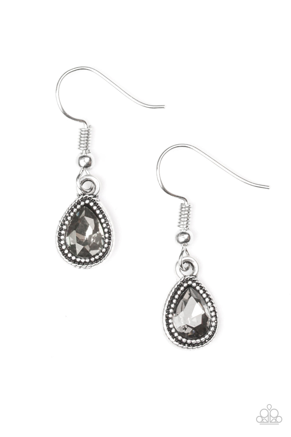 Princess Priority Silver Earrings Paparazzi Accessories Jewelry. #P5DA-SVXX-062XX. Free Shipping.