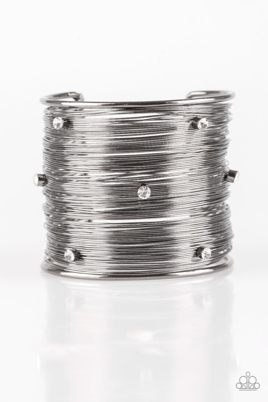 Professional Prima Donna - Black Cuff Bracelet Paparazzi