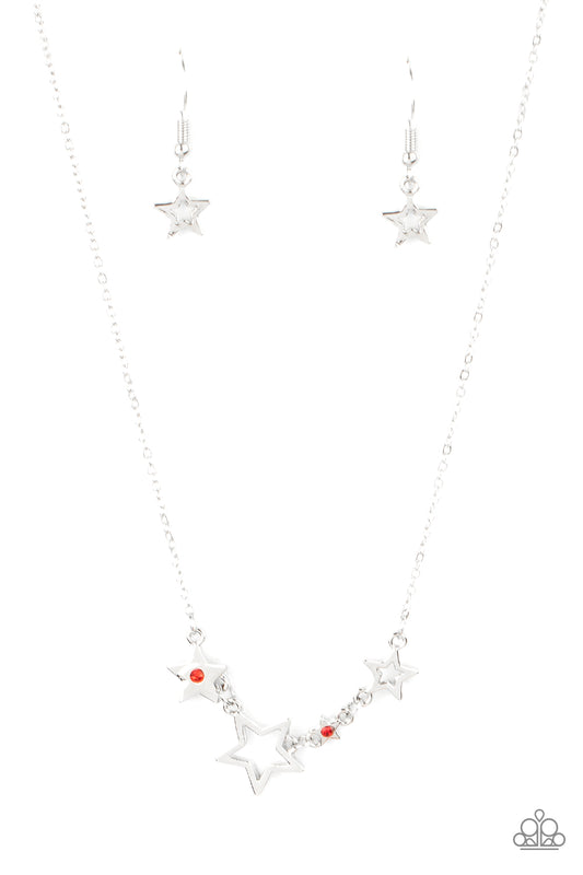 Proudly Patriotic Red Star Necklace Paparazzi Accessories. Subscribe & Save. #P2DA-RDXX-090XX