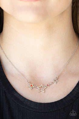 Paparazzi Proudly Patriotic Red Necklace $5 Star Jewelry. Get Free Shipping. #P2DA-RDXX-090XX 