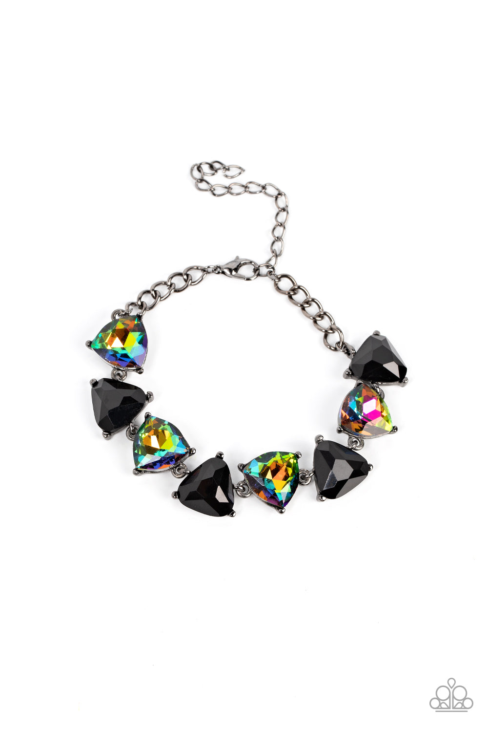 Pumped up Prisms Multi Oil Spill Bracelet Paparazzi $8 Jewelry. Clasp Closure Oil Spill Bracelet.