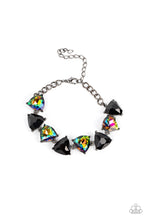 Load image into Gallery viewer, Pumped up Prisms Multi Oil Spill Bracelet Paparazzi $5 Jewelry. Clasp Closure Oil Spill Bracelet.
