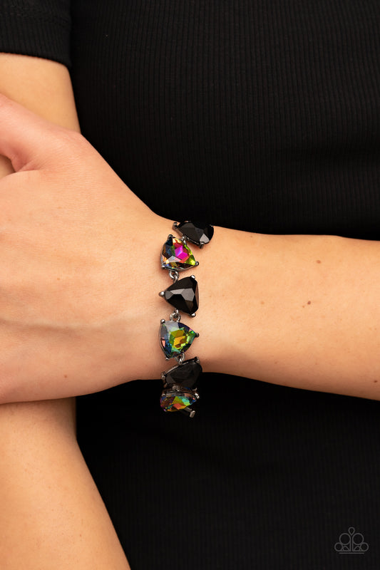 Paparazzi Pumped up Prisms Multi Bracelet. Get Free Shipping. #P9RE-MTXX-097XX. Oil Spill $8 jewelry