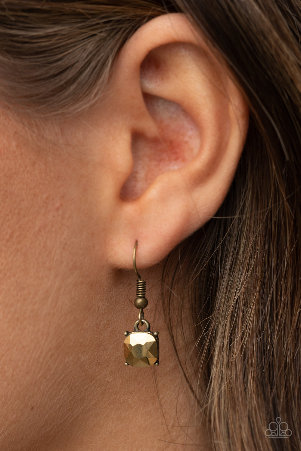 Paparazzi Necklace ~ Radiance Squared - Brass Necklace