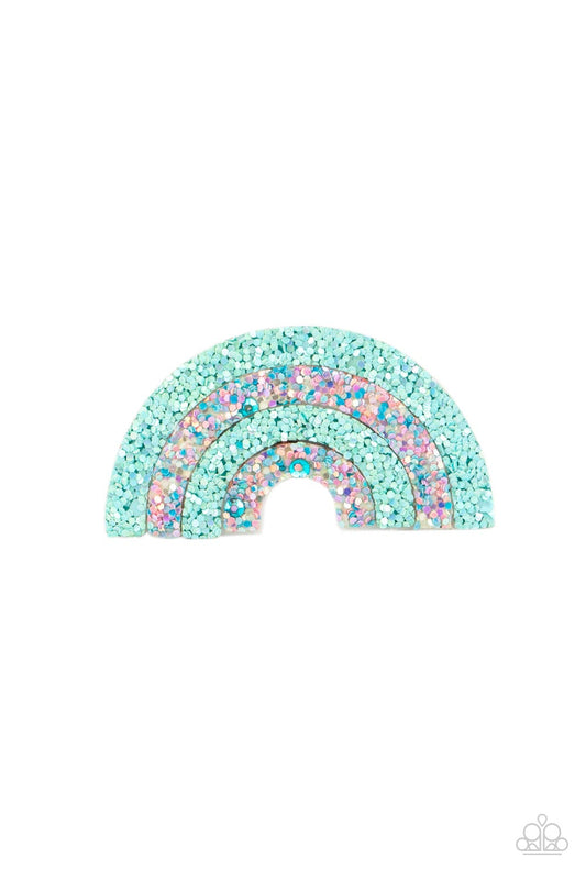 Rainbow Reflections Blue Iridescent Hair Clip Paparazzi Accessories. Subscribe & Save.