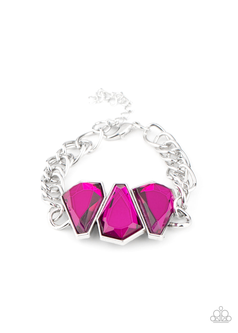 Raw Radiance - Pink Bracelet Paparazzi Accessories $5 Jewelry. Get Free Shipping!
