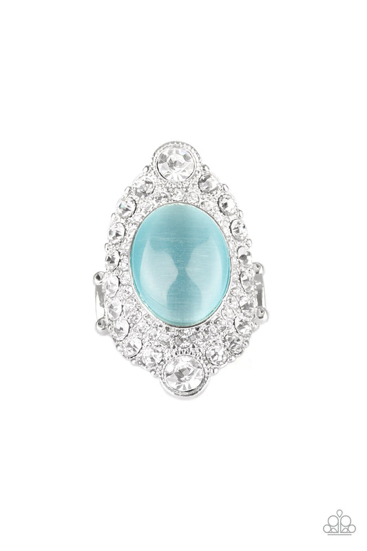 Paparazzi Riviera Royalty - Blue Moonstone Ring #P4RE-BLXX-154XX