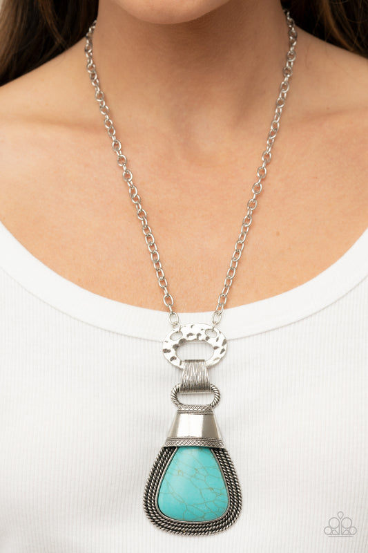Rodeo Royale Turquoise Blue Stone Short Necklace Paparazzi Accessories. Subscribe & Save.