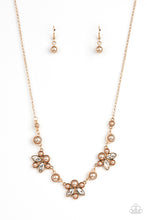 Load image into Gallery viewer, Royally Ever After - Brown Necklace Paparazzi Accessories Champagne Pearls
