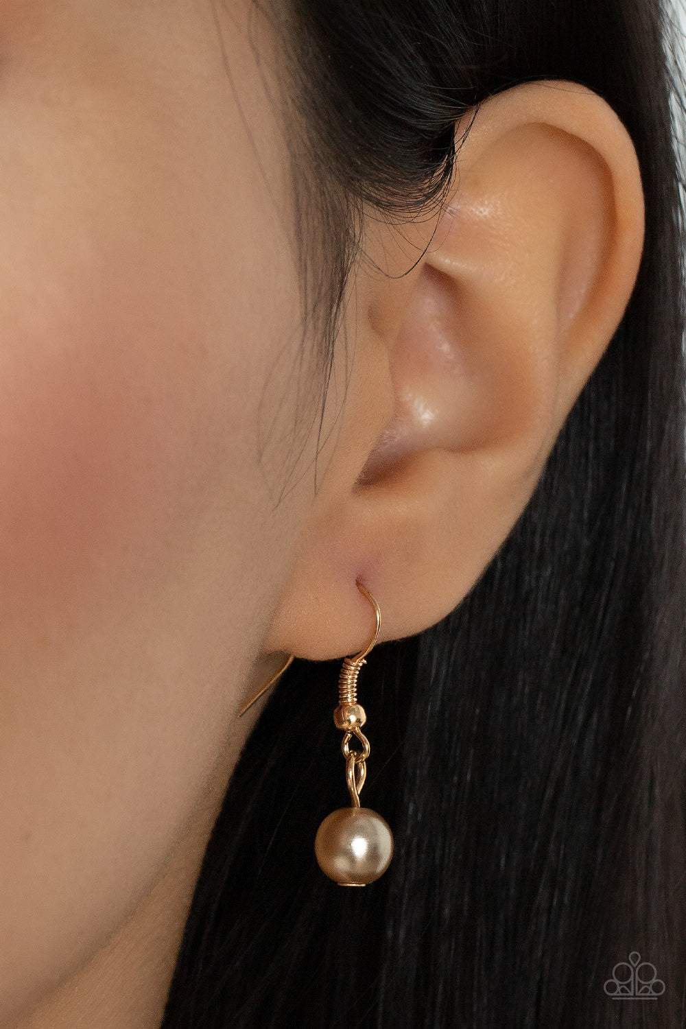 Paparazzi Royally Ever After Champagne Brown Necklace with earrings. Get Free Shipping.