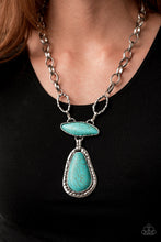 Load image into Gallery viewer, Paparazzi Rural Rapture Turquoise Blue Necklace For Women. Short Necklace. #P2SE-BLXX-432XX
