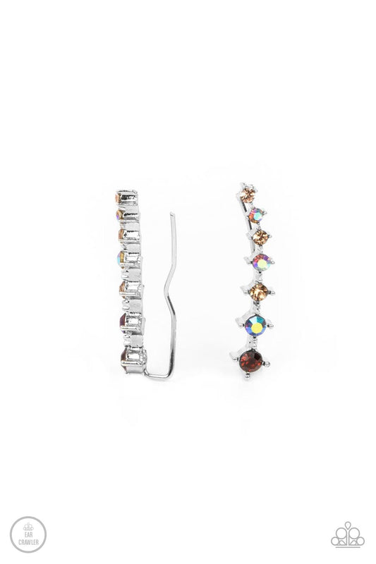 STARLIGHT Show - Brown Ear Climber Earrings Paparazzi Accessories. Subscribe & Save!