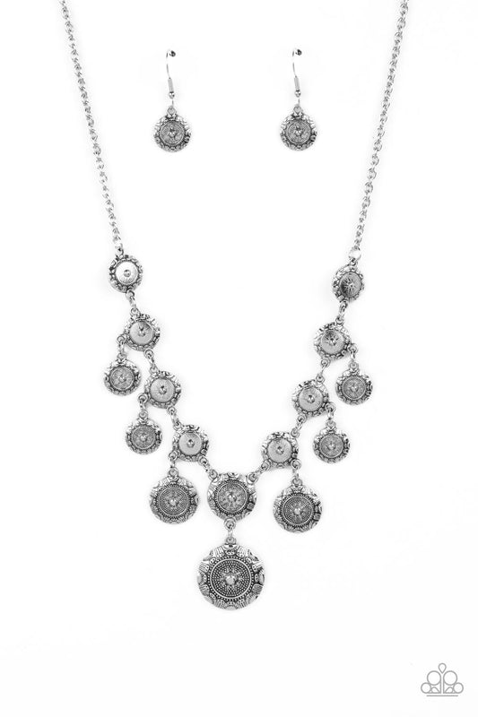 Paparazzi Sahara Stars Silver Necklace. #P2ST-SVXX-189XX. Subscribe & Save.