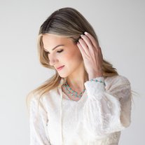 Paparazzi Necklace Sahara Safari - Blue Necklace