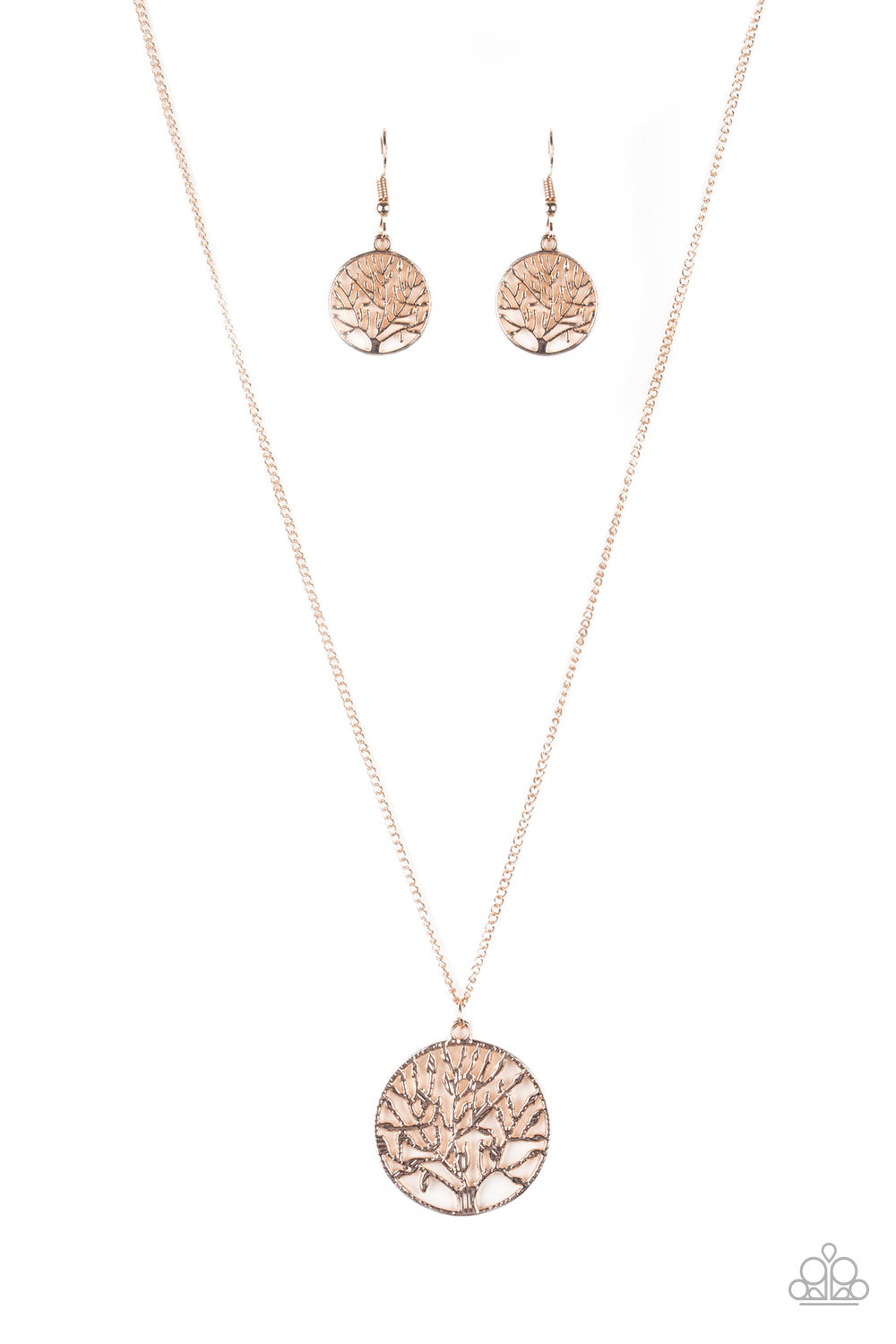 Paparazzi Save The Trees Rose Gold Necklace $5 Jewelry (Tree Of Life Nexklace)