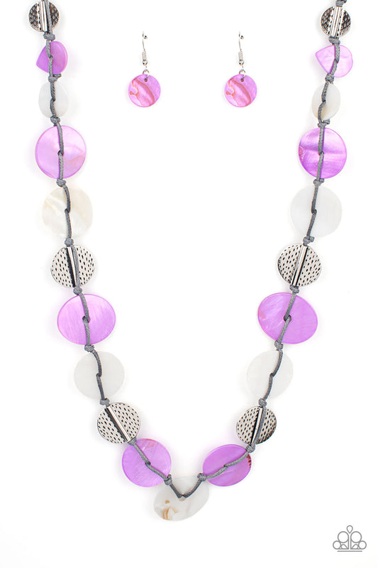 Seashore Spa - Purple Necklace Paparazzi Accessories