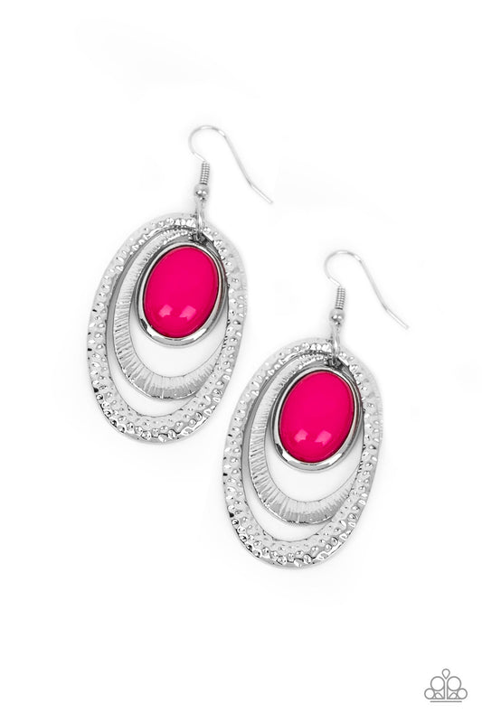 Seaside Spinster Pink Earrings Paparazzi Accessories