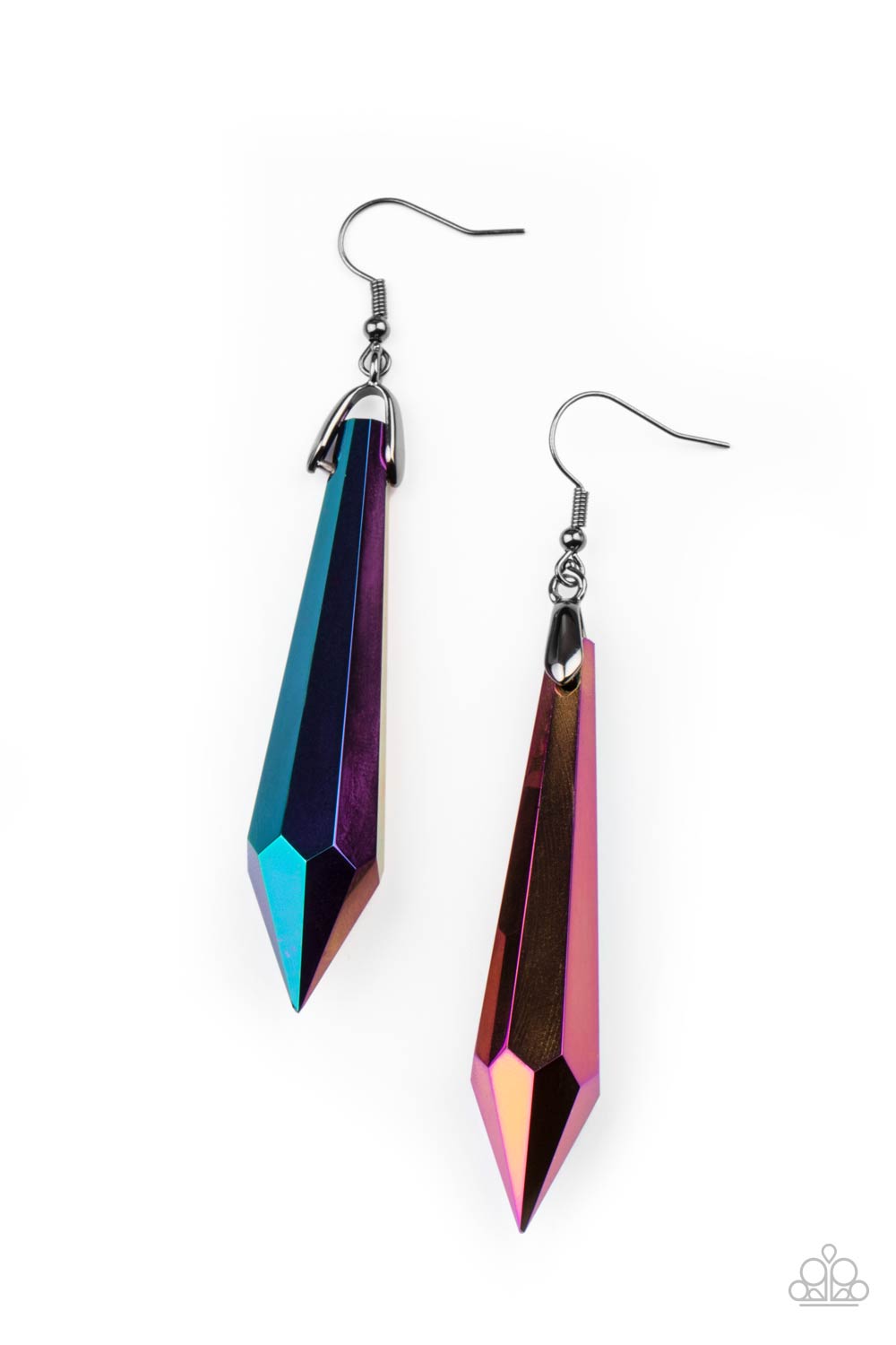 Paparazzi Sharp Dressed DIVA Multi Earring. Oil Spill $5 Jewelry. Subscribe & Save