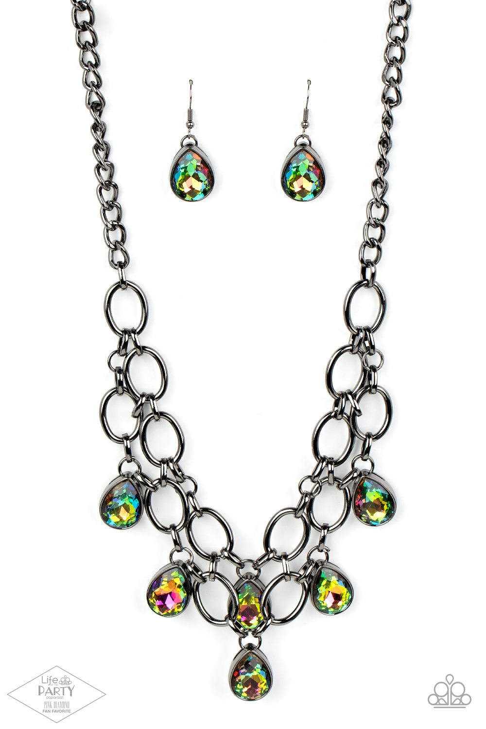 Paparazzi Show-Stopping Shimmer - Multi Necklace. Subscribe & Save. #P2RE-MTXX-194XX