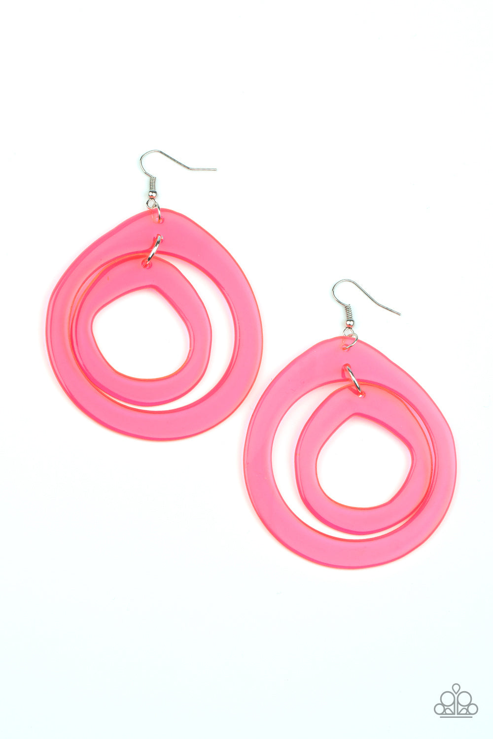 Show Your True NEONS - Pink Earring Paparazzi Accessories