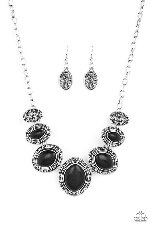 Sierra Serenity - Black Necklace Paparazzi Accessories