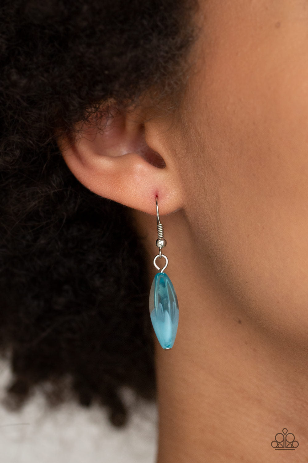 Paparazzi Sky High Style - Blue Necklace with matching earrings