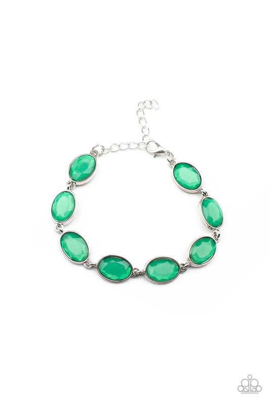 Paparazzi Bracelet ~ Smooth Move - Green Bracelet Paparazzi Accessories