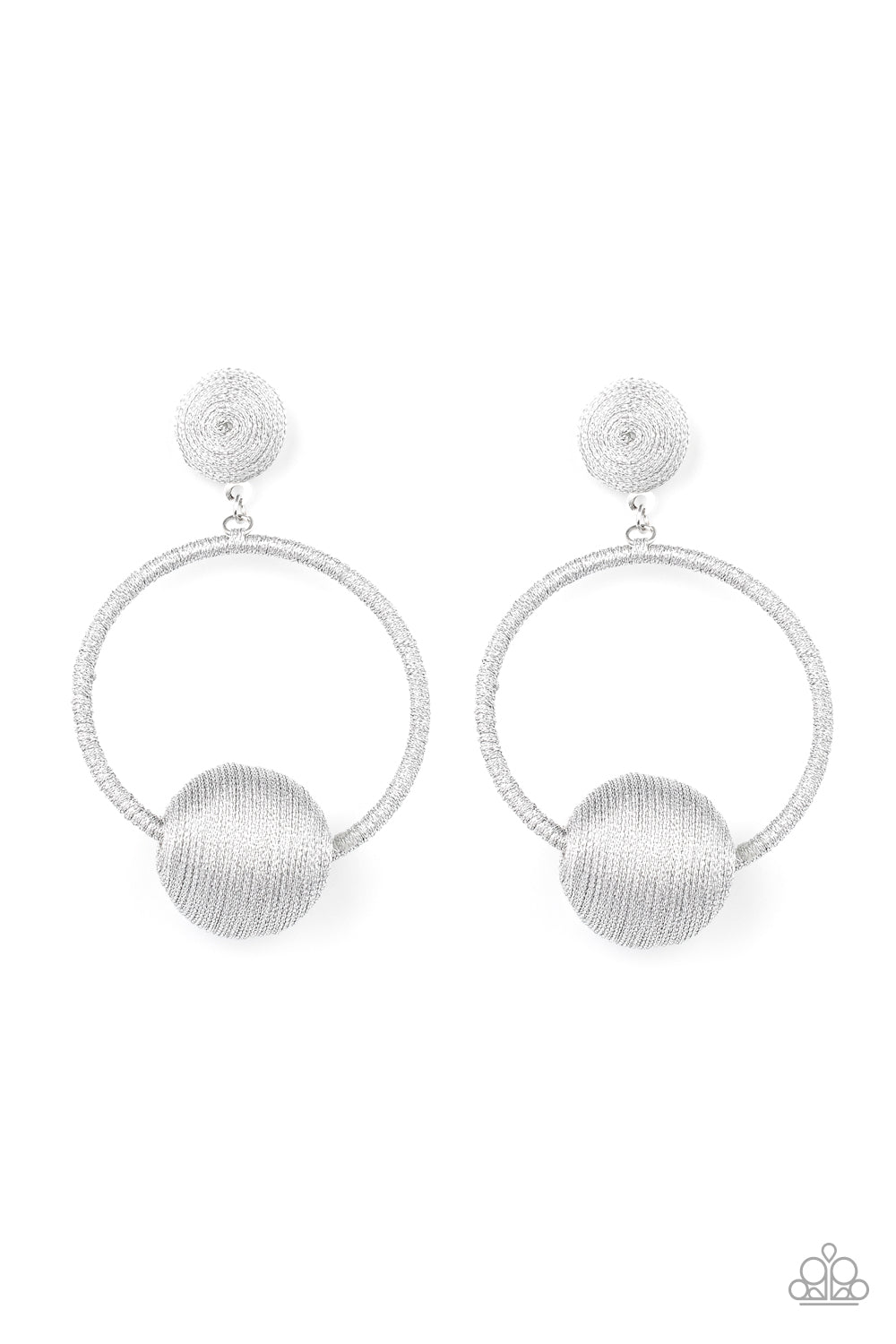 Social Sphere Silver Earring Paparazzi Accessories Post Style Earring for Women