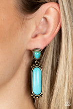 Load image into Gallery viewer, Paparazzi Southern Charm Brass Earring. $5 Jewelry. Subscribe &amp; Save. #P5PO-BRXX-052XX.
