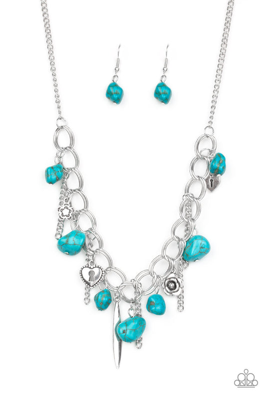 Southern Sweetheart - Blue Necklace Paparazzi