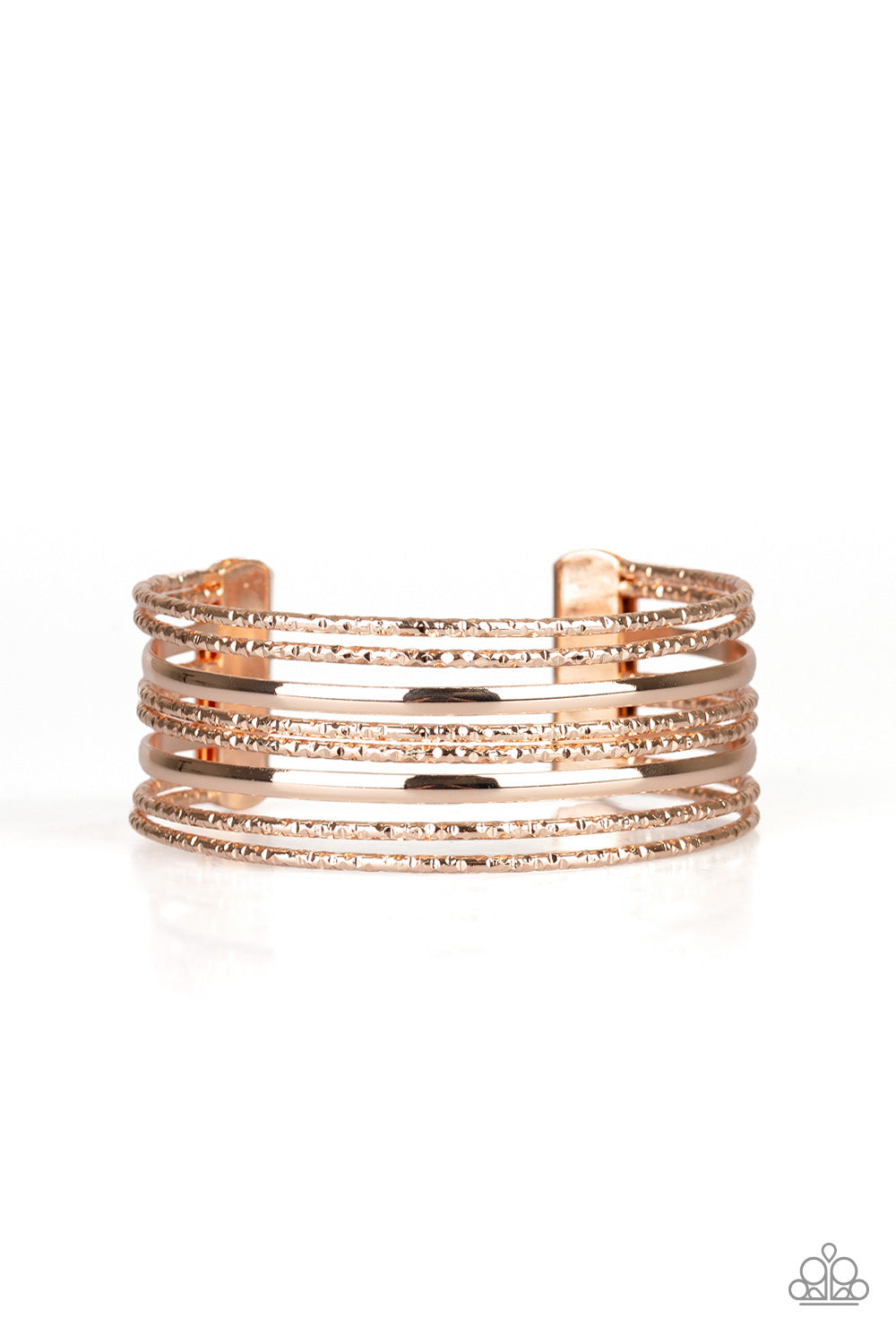 Stack Shack - Rose Gold Bracelet Paparazzi Accessories Cuff Bracelet