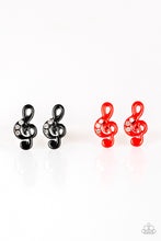 Load image into Gallery viewer, Paparazzi Starlet Shimmer Earring Kit ~ Musical Notes (P5SS-MTXX-185XX)
